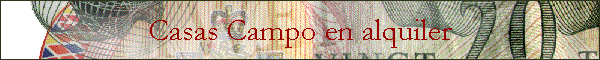 Casas Campo en alquiler